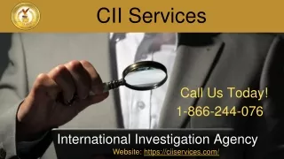 Central Investigation International | No.1 Private Investigation Firm | CII Services
