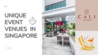 UNIQUE EVENT VENUES IN SINGAPORE