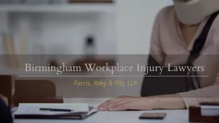 Birmingham Workplace Injury Lawyers