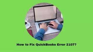 Quickbooks error 2107