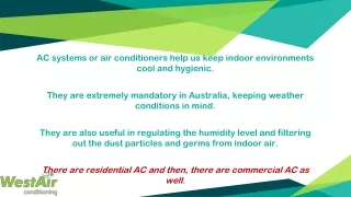 Main Kinds of Residential Air Conditioners and Their Features