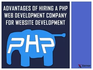 Advantages Of Hiring a PHP Web Development Company For Website Development