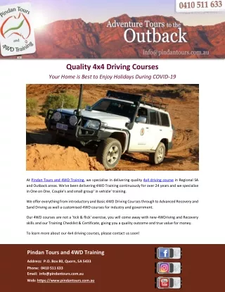 Quality 4x4 Driving Courses