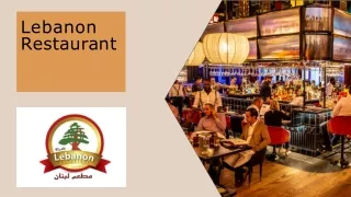 Fine Dining Restaurant in Penang | Lebanon Restaurant