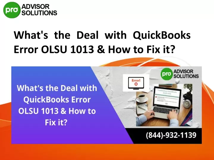 what s the deal with quickbooks error olsu 1013 how to fix it