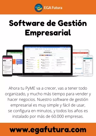Software de Gestión Empresarial ERP en la Nube - EGA Futura