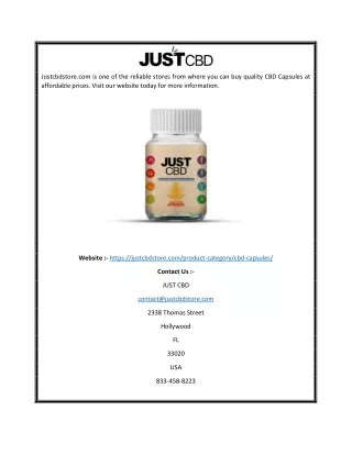 justcbdstore com is one of the reliable stores