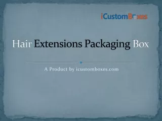 hair extensions packaging box