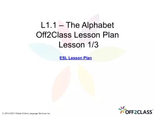 l1 1 the alphabet off2class lesson plan lesson 1 3