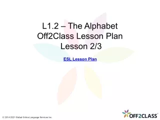 l1 2 the alphabet off2class lesson plan lesson 2 3