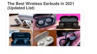 Best Wireless Earbuds in 2021