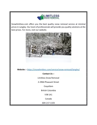snowlimitless com offers you the best quality
