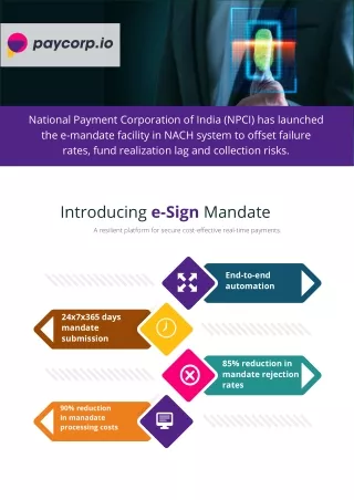 eSign mandate solutions | Paycorp