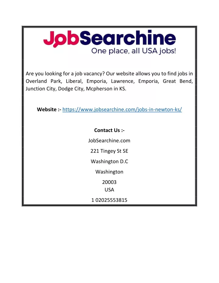 are you looking for a job vacancy our website