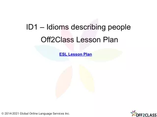 id1 idioms describing people