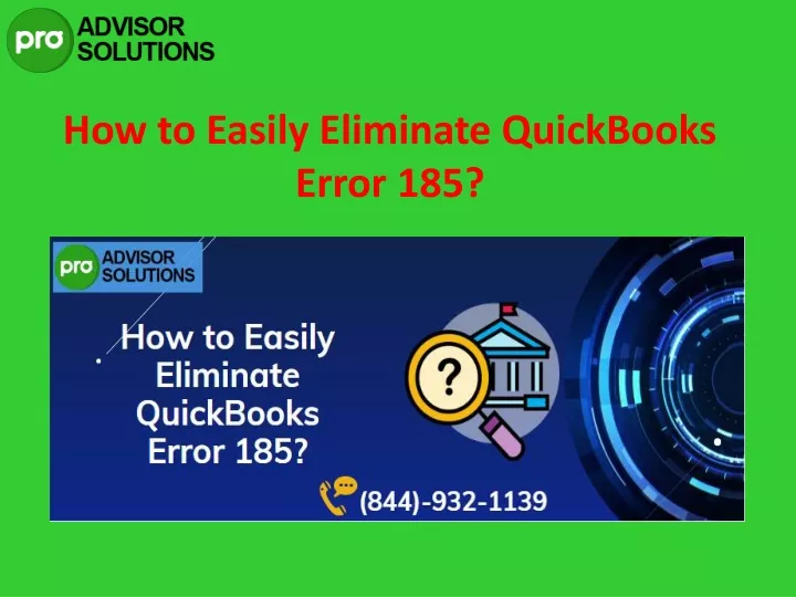 how to easily eliminate quickbooks error 185