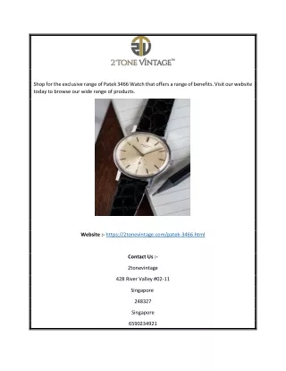 shop for the exclusive range of patek 3466 watch