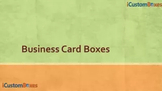 business card boxes