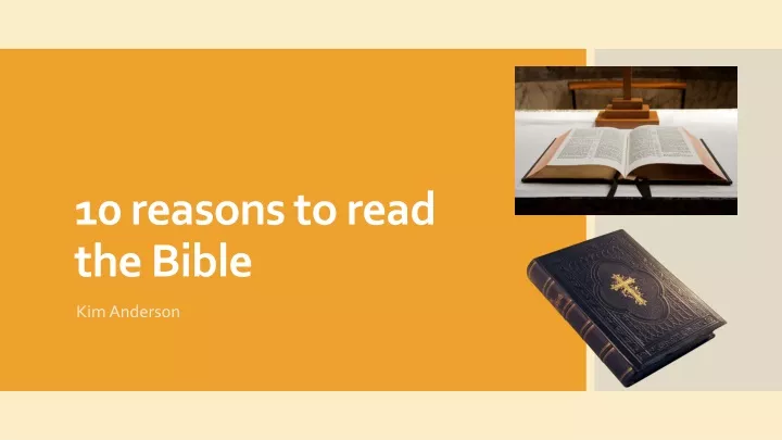10 reasons to read the bible