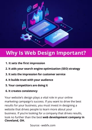 why is web design important