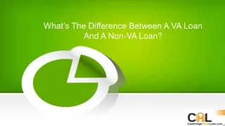 what s the difference between a va loan and a non va loan
