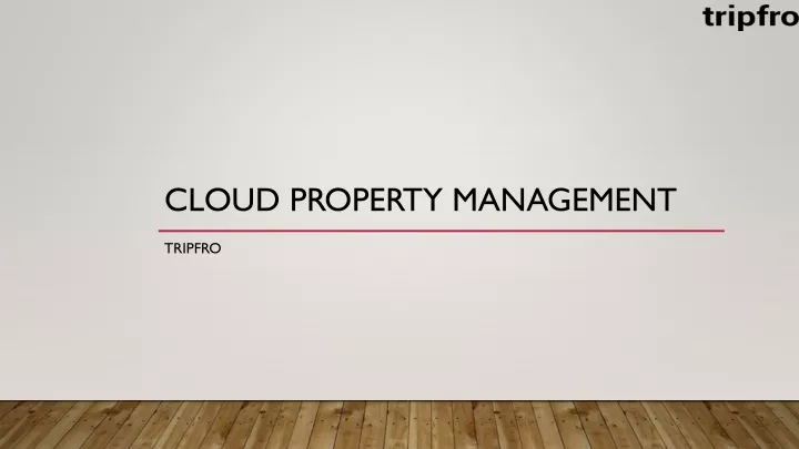 cloud property management