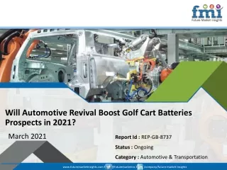 Golf Cart Batteries Market