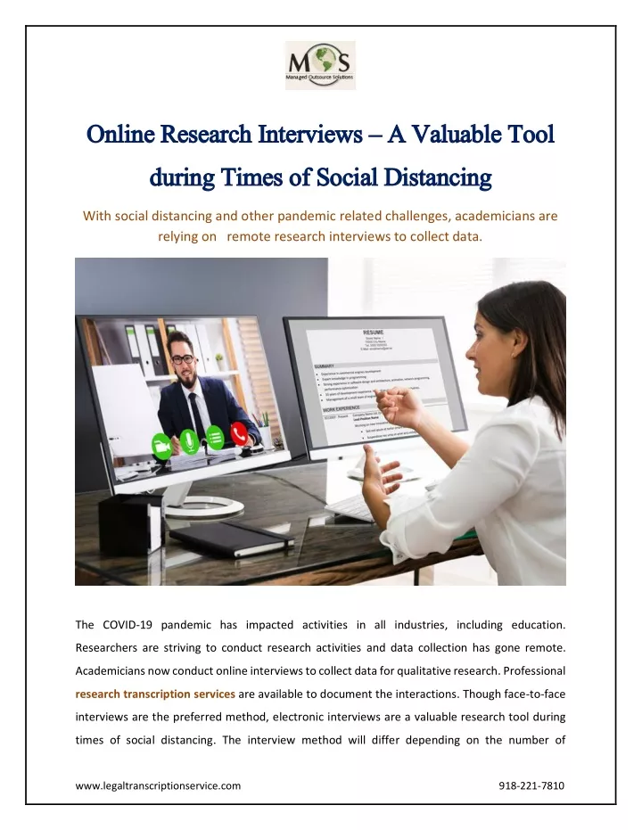 online research interviews online research