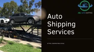 Auto Shipping Services at Affordable Rates - ABC Auto Shipping