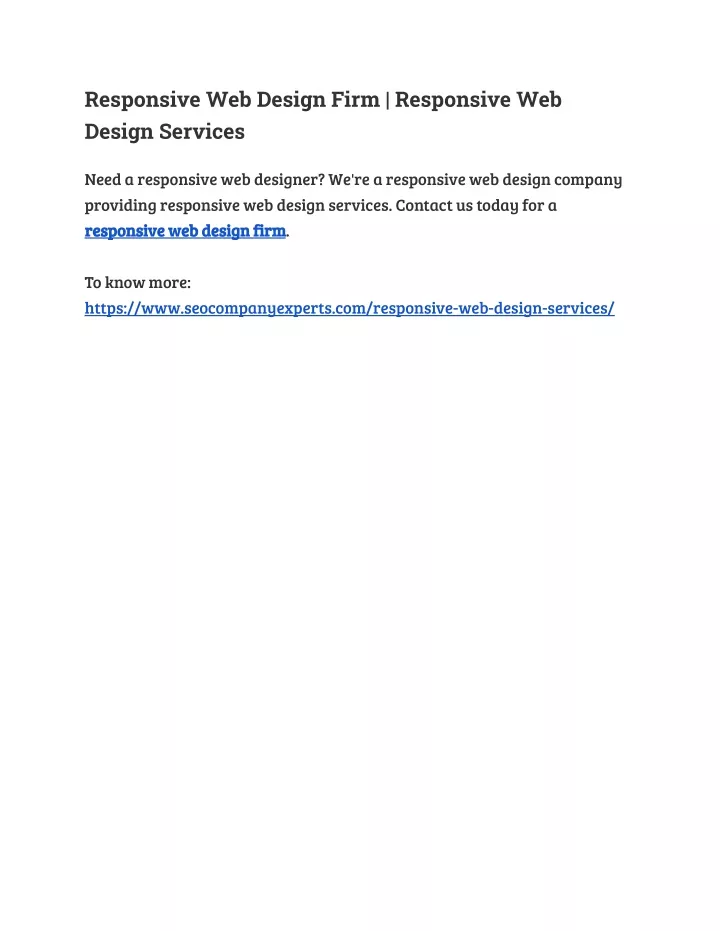 responsive web design firm responsive web design
