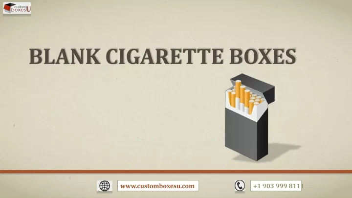 blan k cigarette boxes