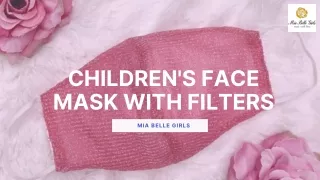 Children's Face Mask with Filters