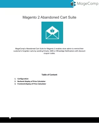 magento 2 abandoned cart suite
