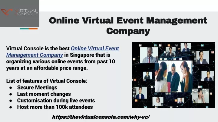 online virtual event management company