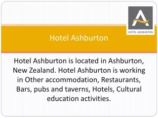 hotel ashburton