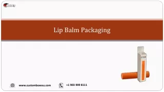 lip balm packaging