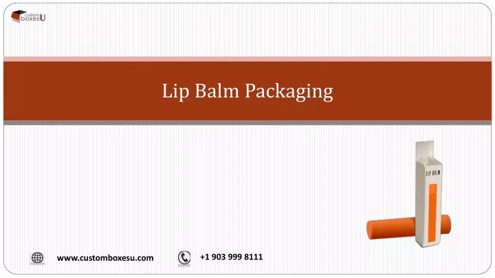 lip balm packaging