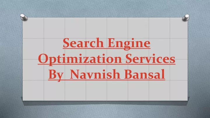 search engine optimization services by navnish bansal