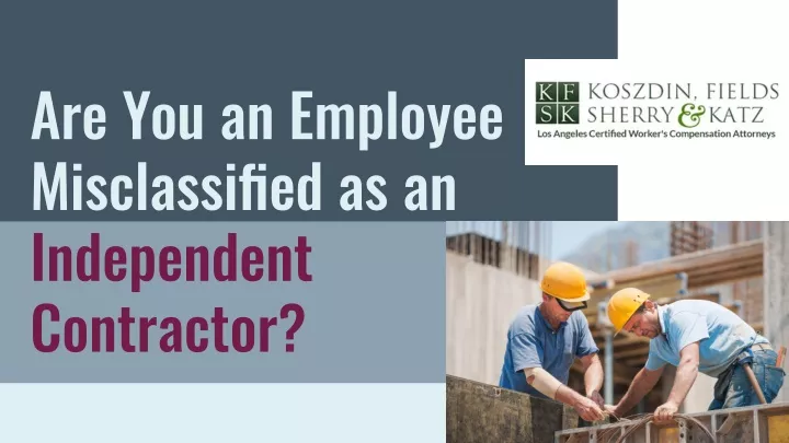 are you an employee misclassified