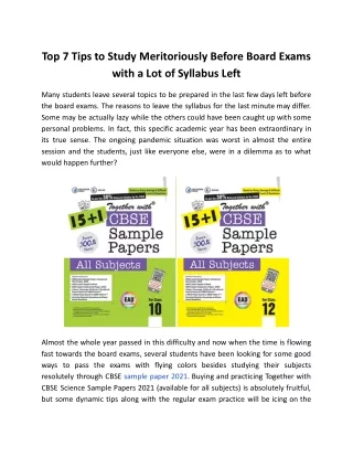 top 7 tips to study meritoriously before board