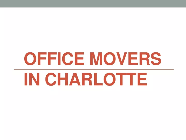 office movers in charlotte