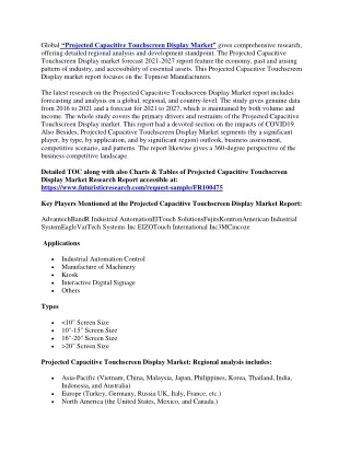 global projected capacitive touchscreen display