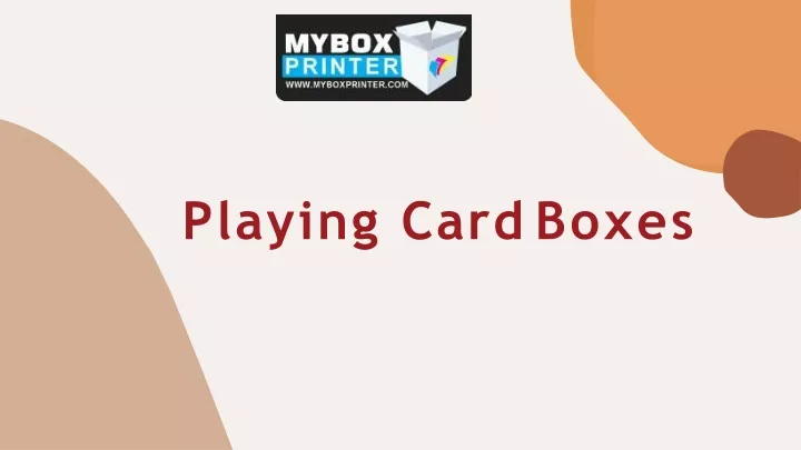 playing card boxes