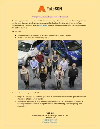 Things you should know about Fake id
