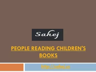 People Reading Children's Books