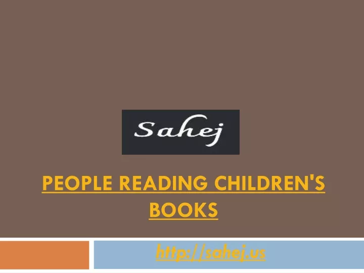people reading children s books