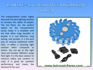 Led Flare - Excellent to Flash Bright Light on Road