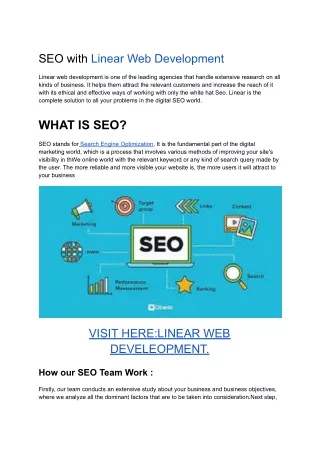 seo with linear web development