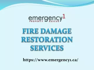 Get the restoration fire damage Services