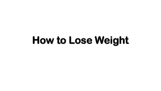 How To Lose Weight
